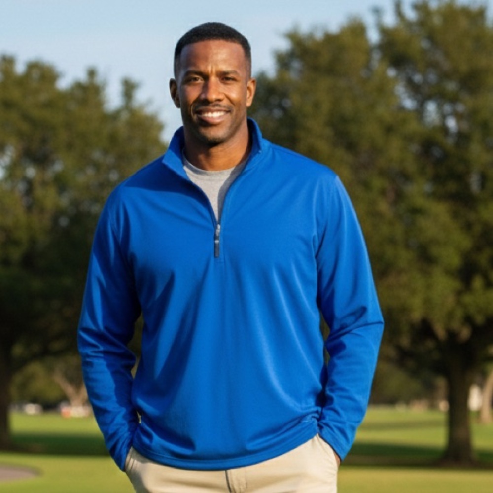 Callaway Men's Royal Blue Lightweight Jacket Style CM25233 Lined Size XL 1/4 Zip